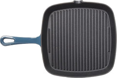 Cuisinart , 9.25" Square Grill Pan, Enameled Provencial Blue
