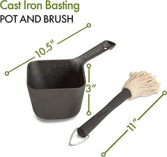 Cuisinart CBP-300 Cast Iron Basting Pot and Brush