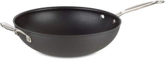 Cuisinart 626-32H Chef's Classic Nonstick Hard Anodized 12.5-Inch Stir Fry Pan, Black/Stainless Steel
