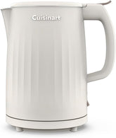 Cuisinart Soho 1-Liter Double Wall Electric Hot Water Kettle, Tea Kettle with Stainless Steel Interior, One Touch Operation to Boil Water for Tea, Hot Cocoa, or Instant Oatmeal, CK-10TR, Truffle