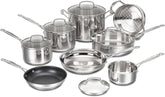 Cuisinart Chef's Classic Stainless Cookware 13-Piece Set, 77-13