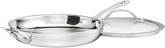 Cuisinart PureClad™ PureClad™ Triple-Ply 12" Stainless Steel Skillet with Helper Handle and Cover. PCT22-30HC