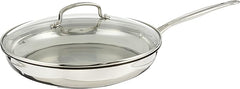Cuisinart 12 Inch Skillet with Glass Cover, Chef's Classic Collection, 722-30G