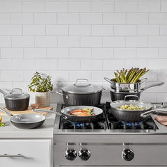 Cuisinart, 11-Pc Color Impressions Ceramic Nonstick Set, 58S-11BK