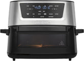 Cuisinart Air Fryer, 9-Quart Basket Large Fryer with 6 Cooking Functions to Air Fry, Roast, Bake, Broil, Keep Warm, and Dehydrate, 6 Airfryer Presets, Dishwasher-Safe Parts, AIR-220, Stainless Steel