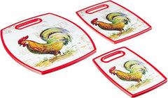 CCB-3PCROS 3-Piece Rooster Cutting Board