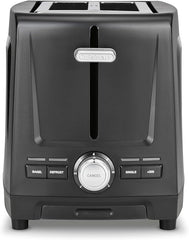 Cuisinart Core Collection 2-Slice Toaster | Extra-Long Slots for Artisan Bread, Bagel | High-Lift Quickview™ | Single Slice & Defrost Function | +30sec Toast Boost | Removable Crumb Tray, Black