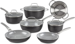 Cuisinart, 11-Pc Color Impressions Ceramic Nonstick Set, 58S-11BK