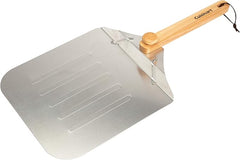 Cuisinart 12” Aluminum Pizza Peel, Lightweight Pizza Spatula with Foldable Wood Handle for Family Pizzas, Dough, Bread, Flatbreads, and More