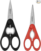 Cuisinart C77-2PSHR8B7R Classic Shears 2-Piece Set, 8" Black and 7" Red