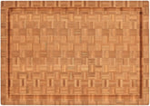 Cuisinart 17" Reversible End Grain Bamboo Cutting Board Embedded Handles