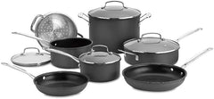 Cuisinart 11-Piece Cookware Set, Black, Chef's Classic Nonstick Hard Anodized, 66-11