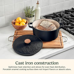 Cuisinart, Earth & Essence 5 Qt. Casserole with Cover - Rosemary & Thyme, CI650-25RTMBK