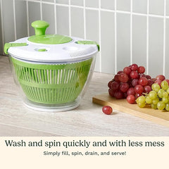 Cuisinart Salad Spinner- Wash, Spin & Dry Salad Greens, Fruits & Vegetables, 3qt, CTG-00-SSAS