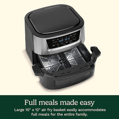 Cuisinart Air Fryer, 9-Quart Basket Large Fryer with 6 Cooking Functions to Air Fry, Roast, Bake, Broil, Keep Warm, and Dehydrate, 6 Airfryer Presets, Dishwasher-Safe Parts, AIR-220, Stainless Steel