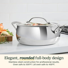Cuisinart PureClad™ Triple Ply Stainless Steel 4.5 Qt. Dutch Oven w/Cover, PCT3545-24