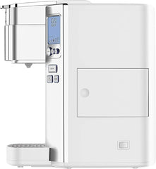 Cuisinart Coffee Maker, Single Serve 72-Ounce Reservoir Coffee Machine, Programmable Brewing & Hot Water Dispenser, Stainless Steel, White