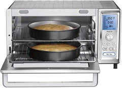 Cuisinart Chef’s Convection Toaster Oven, 1800-Watt Electric Oven with 15 Cooking Functions, Fits 13" Pizza, 9"x13" Baking Pan, and Full-Size Chicken, Nonstick Interior, TOB-260N1NAS, Stainless Steel