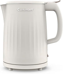 Cuisinart Soho 1-Liter Double Wall Electric Hot Water Kettle, Tea Kettle with Stainless Steel Interior, One Touch Operation to Boil Water for Tea, Hot Cocoa, or Instant Oatmeal, CK-10TR, Truffle