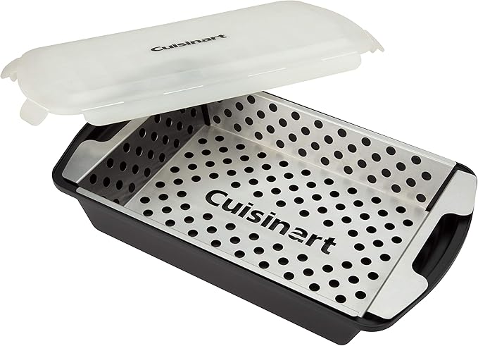 Cuisinart CMT-200 Marinade and Grilling Basket Set, Stainless Steel