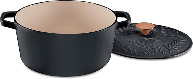 Cuisinart, Earth & Essence 5 Qt. Casserole with Cover - Rosemary & Thyme, CI650-25RTMBK