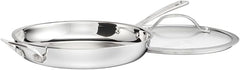 Cuisinart PureClad™ PureClad™ Triple-Ply 12" Stainless Steel Skillet with Helper Handle and Cover. PCT22-30HC