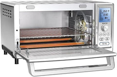 Cuisinart Chef’s Convection Toaster Oven, 1800-Watt Electric Oven with 15 Cooking Functions, Fits 13" Pizza, 9"x13" Baking Pan, and Full-Size Chicken, Nonstick Interior, TOB-260N1NAS, Stainless Steel