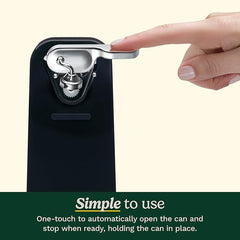 Cuisinart Deluxe Electric Can Opener, Single-Touch Automatic Can Opener, Easy-Clean Detachable Cutting Lever, Nonslip Base, CCO-50BKN, Black