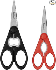 Cuisinart C77-2PSHR8B7R Classic Shears 2-Piece Set, 8" Black and 7" Red