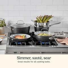 Cuisinart, 11-Pc Color Impressions Ceramic Nonstick Set, 58S-11BK