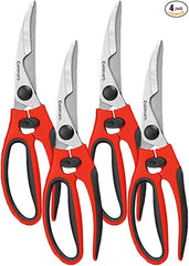 C77-SHRP 9" Poultry Shears with Soft-Grip Handles (Pack of 4)