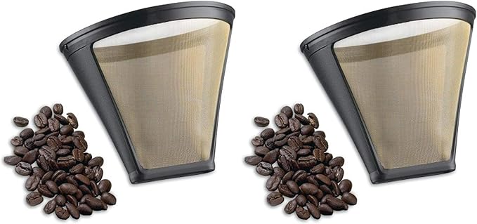 Cuisinart GTF-4 Gold Tone Coffee Filter, 4-Cup Cone, Blade Grinder (Pack of 2)