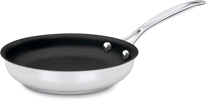 Cuisinart Chef's Classic 7" Stainless Steel Nonstick Skillet engineered with PURELYCERAMIC™, 722C-18NS