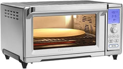 Cuisinart Chef’s Convection Toaster Oven, 1800-Watt Electric Oven with 15 Cooking Functions, Fits 13" Pizza, 9"x13" Baking Pan, and Full-Size Chicken, Nonstick Interior, TOB-260N1NAS, Stainless Steel