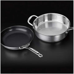 Cuisinart 14-Piece Cookware Set, Chef's Classic Stainless Steel Collection, 77-14N