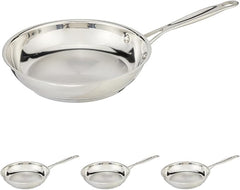 Cuisinart 722-20 8-Inch Chef's-Classic-Stainless-Cookware-Collection,8",Open Skillet,(Pack of 4)